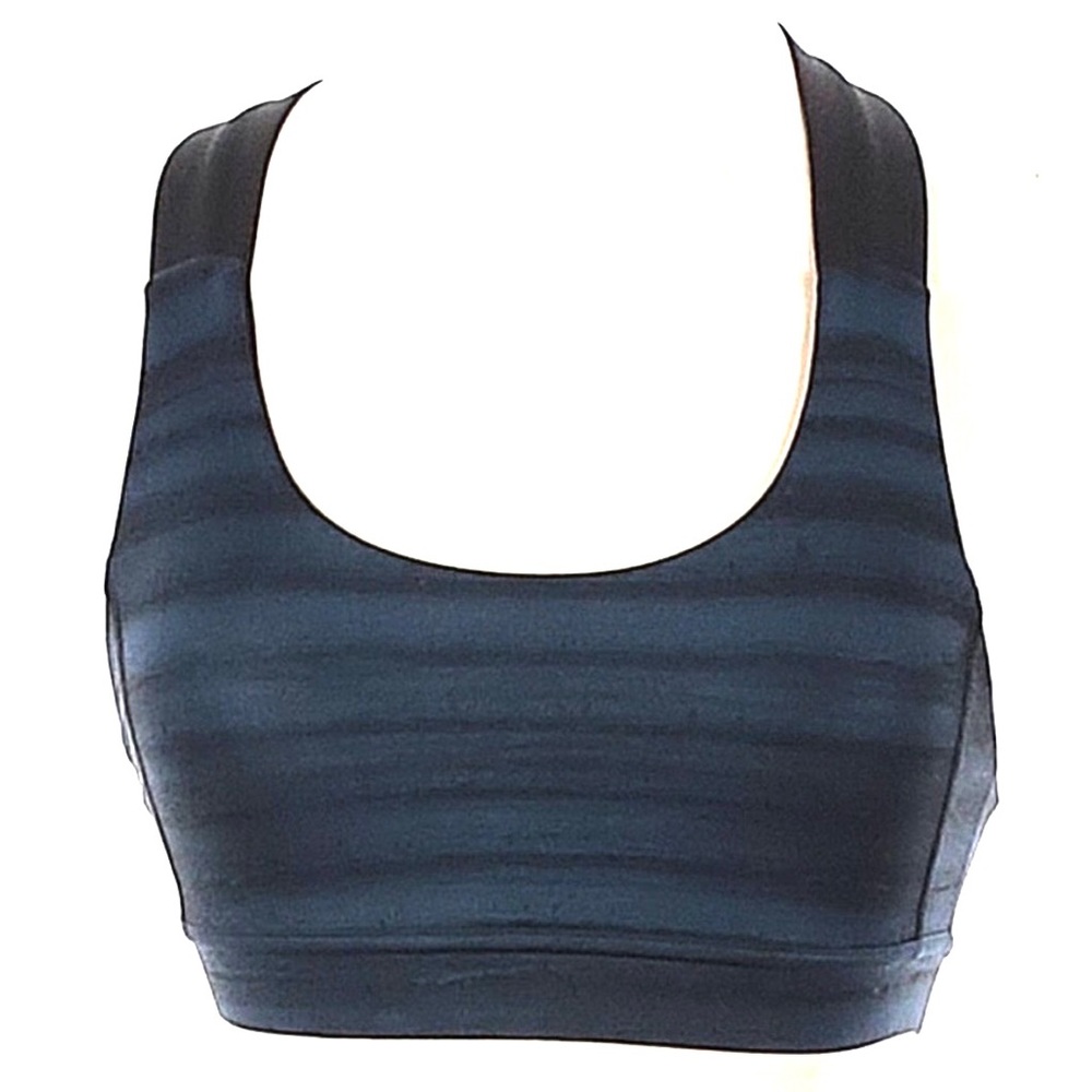 Lululemon Wide Criss Cross Strap Sports Bra Navy and Black